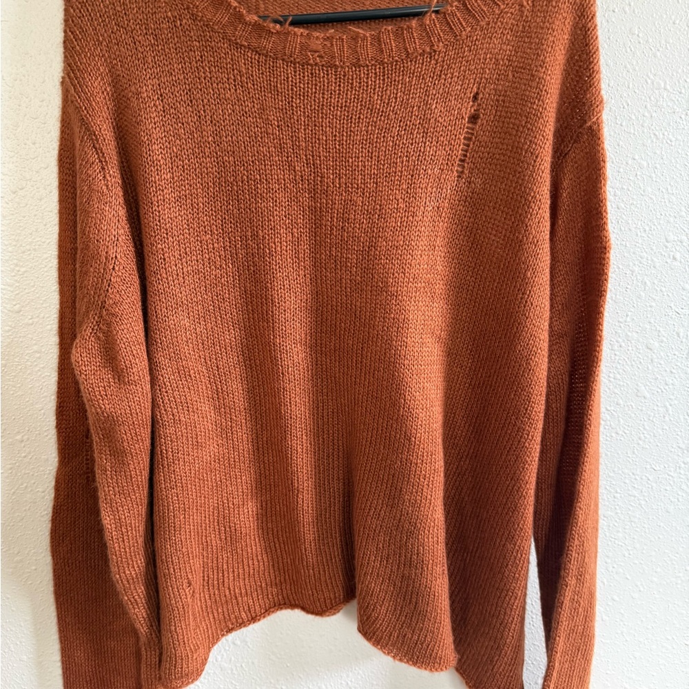 Wooden Ships Terracotta Crew Neck Sweater